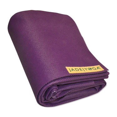 JadeYoga Voyager Reise Yogamatte | faltbar & rutschfest, purple 
