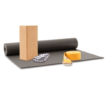 Yogamatten Set - Studio 4,5mm, graubraun 