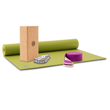 Yoga mat set studio - green 