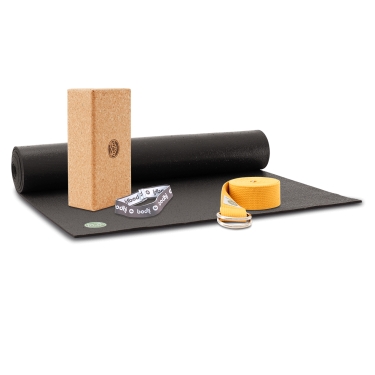 Yogamatten Set - Studio Premium 4,5mm, schwarz 