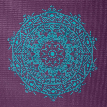 Yoga mat Mandala centric 4,5mm, 183x60cm, purple 