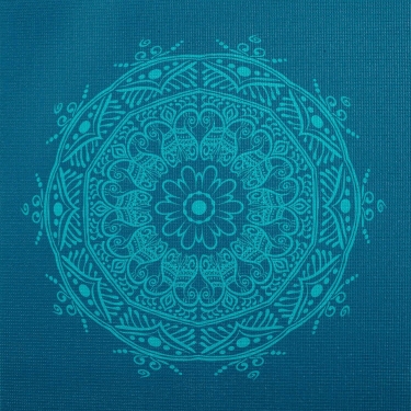 Yoga mat Mandala centric 4,5mm, 183x60cm, petrol 