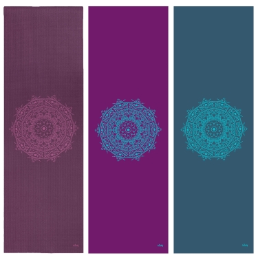 Yoga mat Mandala centric 4,5mm, 183x60cm, petrol 