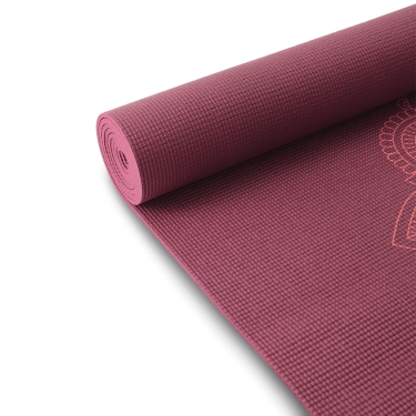 Yogamatte OM-Mandala 4,5mm, 183x61cm, aubergine 