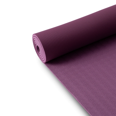 Yoga mat TPE 6mm, 183x60cm, purple/light purple 
