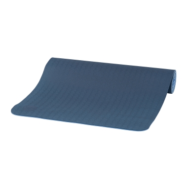 Yogamatte TPE 6mm, 183x60cm, marineblau/hellblau 