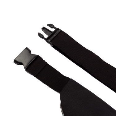 Bauchtasche Ethno, schwarz-weiß-grün 