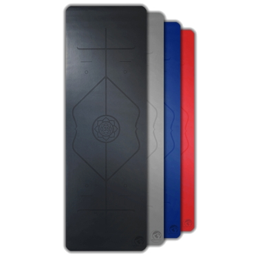 Yoga mat EcoPrint, 183x60cm, 3mm, black 