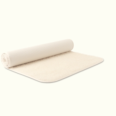 Yoga mat new wool, 75x200cm, natural 