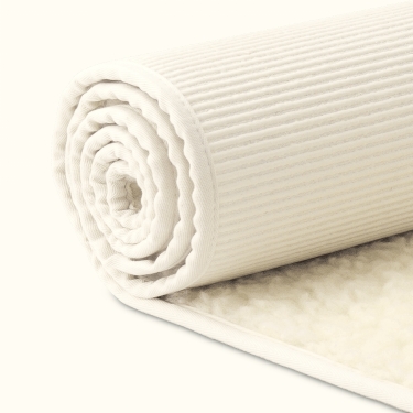 Yoga mat new wool, 90x200cm, natural 