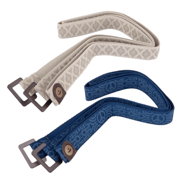 Carrying strap for yoga mats two-tone - blue/pattern 