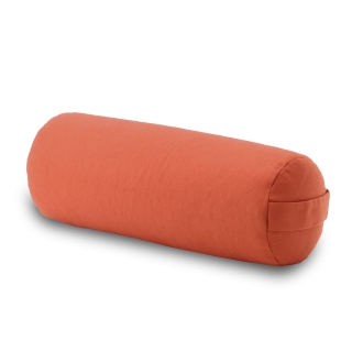 Yoga-Bolster klein, 40xØ16cm, rotorange 